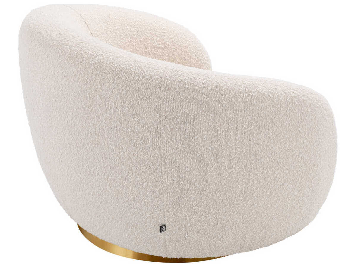 Eichholtz Brice Swivel Cream Accent Chair