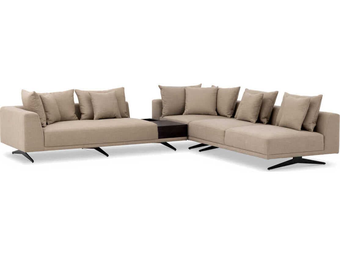 Eichholtz Endless Avalon White Black Legs Beige Upholstered Modular