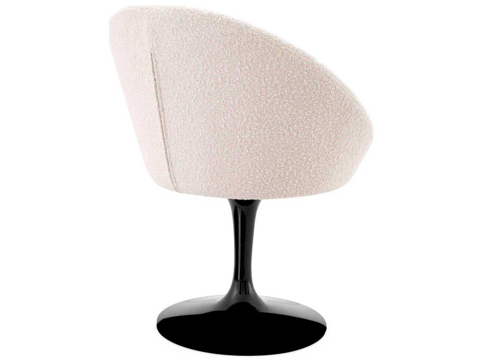 Eichholtz Oneill Black Upholstered Arm Dining Chair