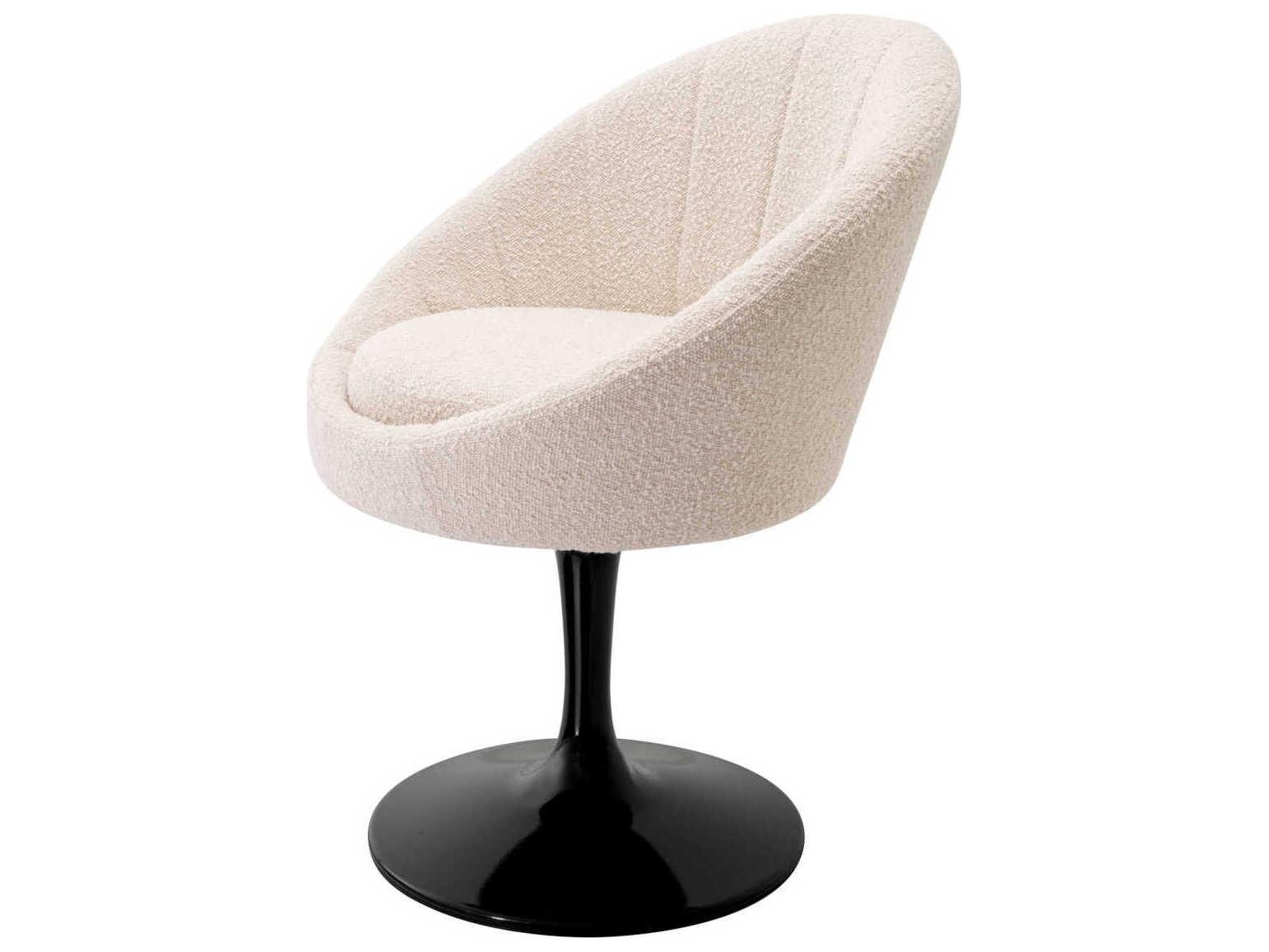 Eichholtz Oneill Black Upholstered Arm Dining Chair