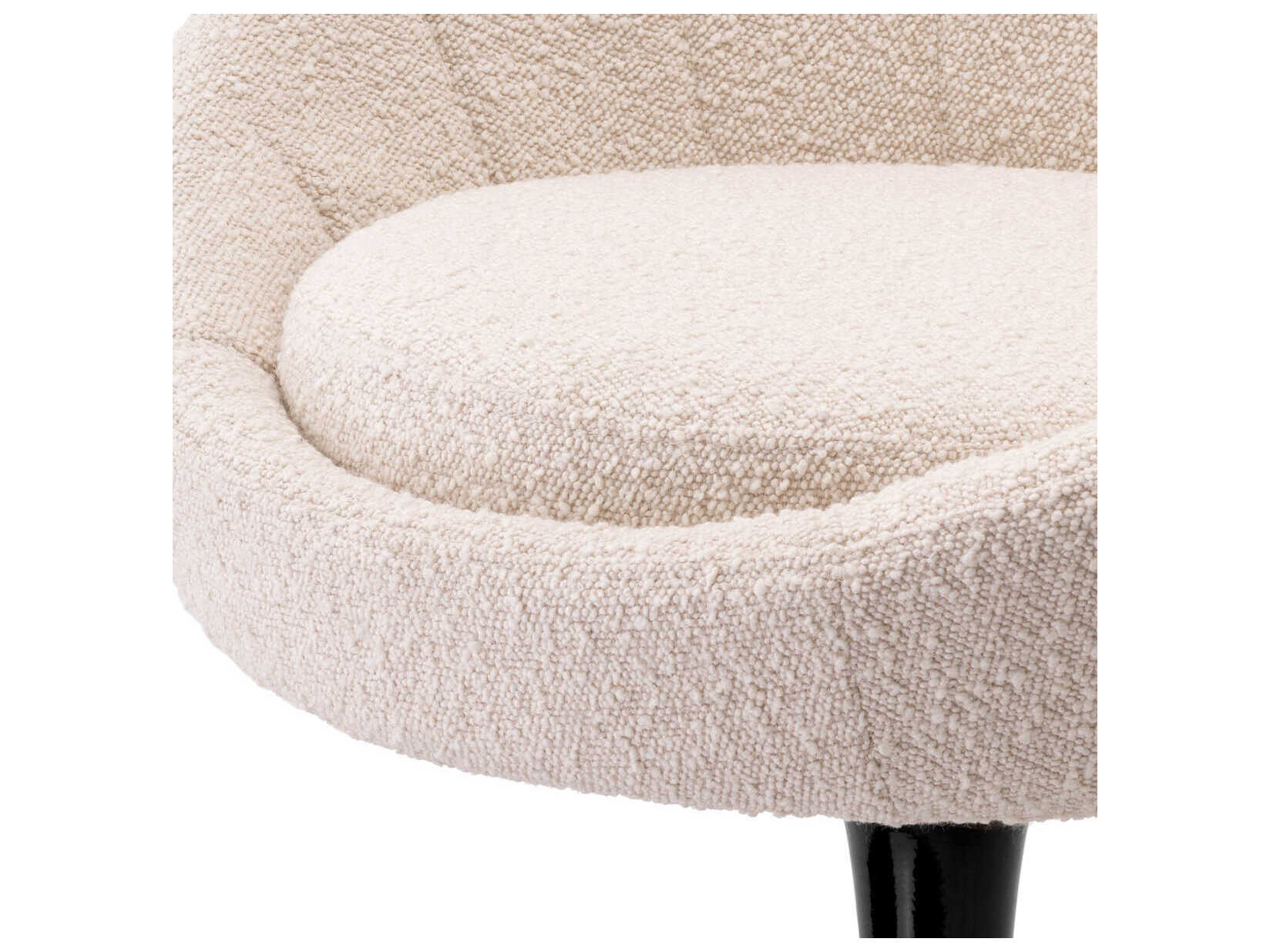 Eichholtz Oneill Black Upholstered Arm Dining Chair