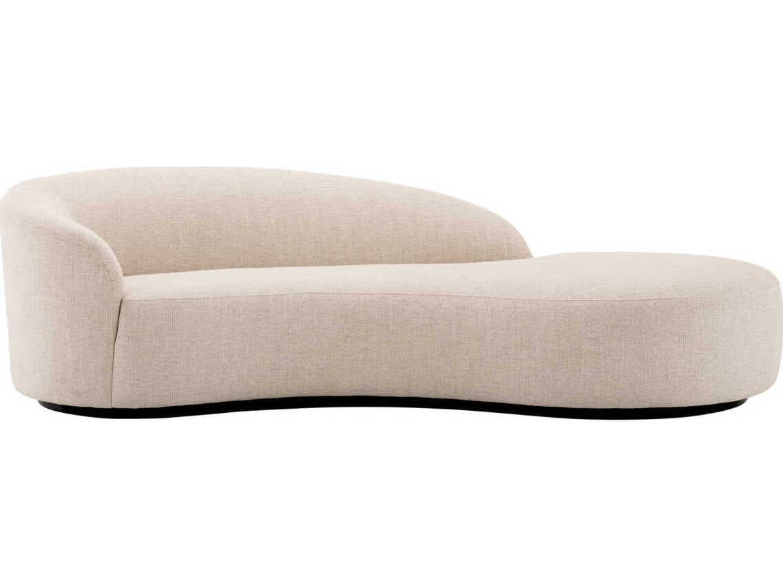 Eichholtz Bernd Pausa Natural Black Base Beige Upholstered Sofa