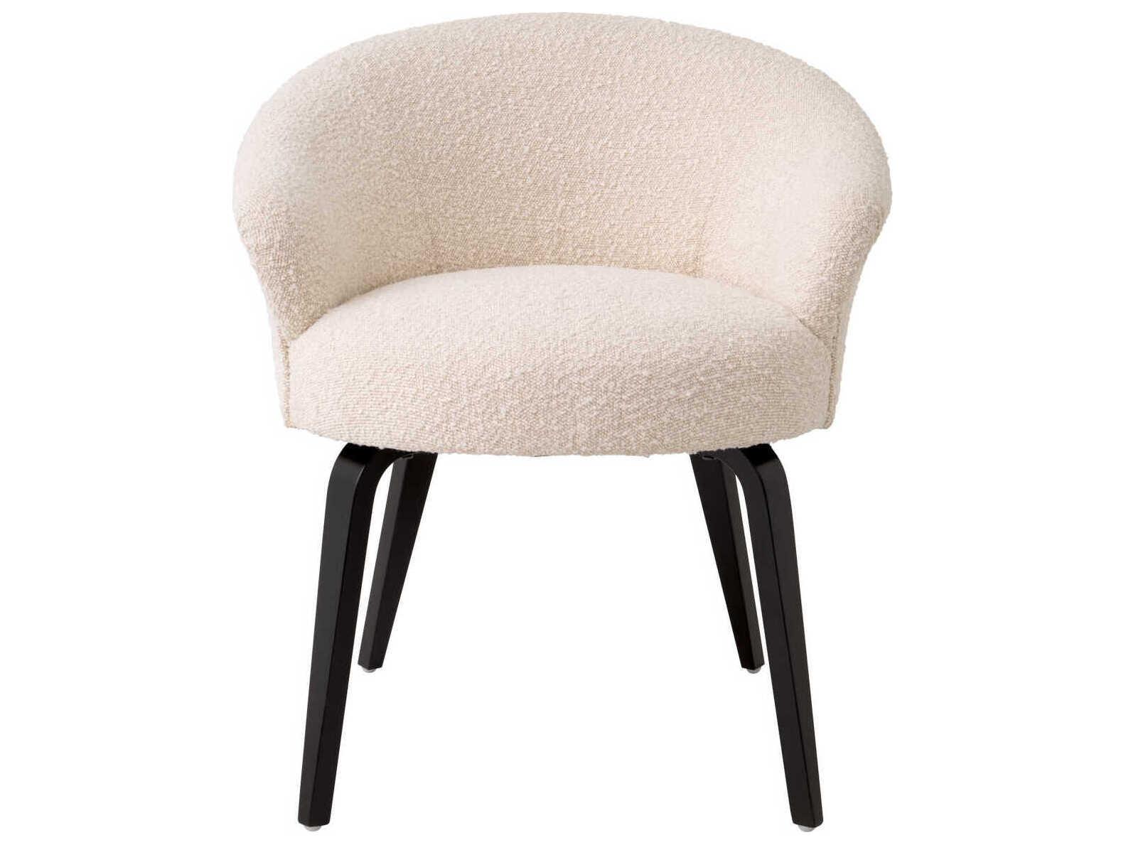 Eichholtz Moretti Beige Upholstered Arm Dining Chair