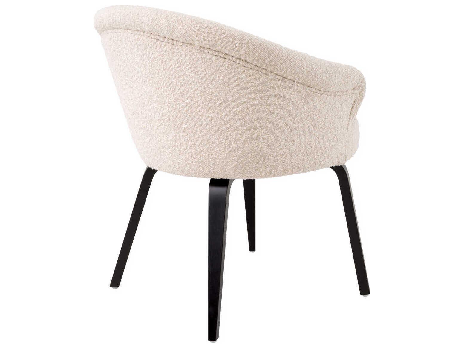Eichholtz Moretti Beige Upholstered Arm Dining Chair