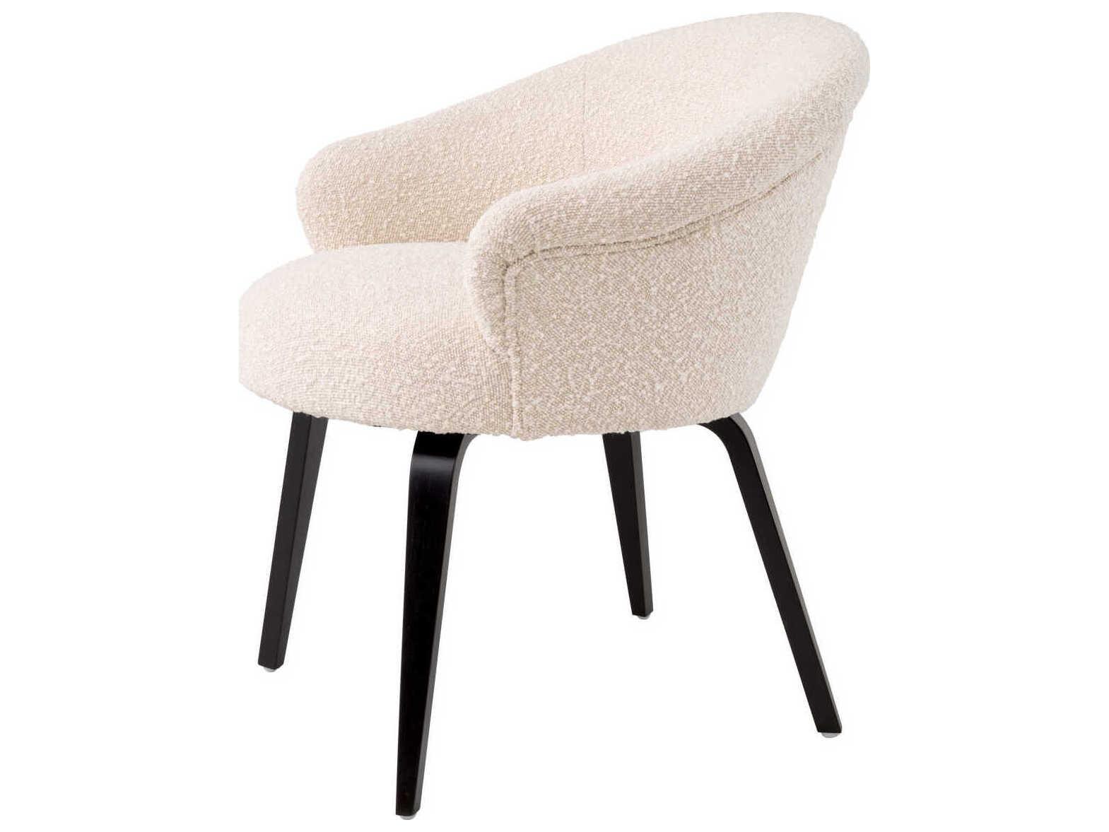 Eichholtz Moretti Beige Upholstered Arm Dining Chair