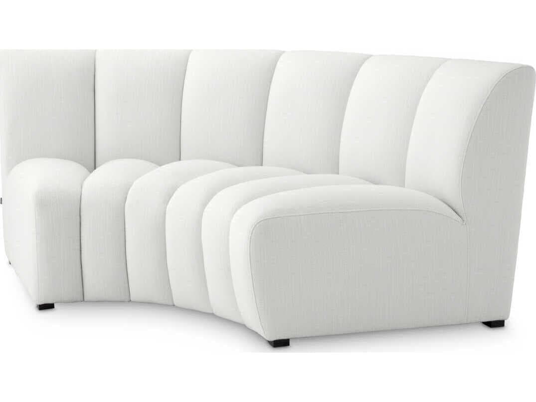 Eichholtz Lando Avalon White Black Feet Upholstered Modular