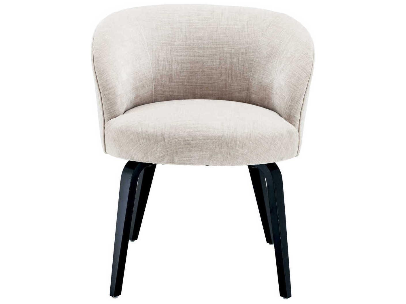 Eichholtz Vichy Beige Upholstered Arm Dining Chair