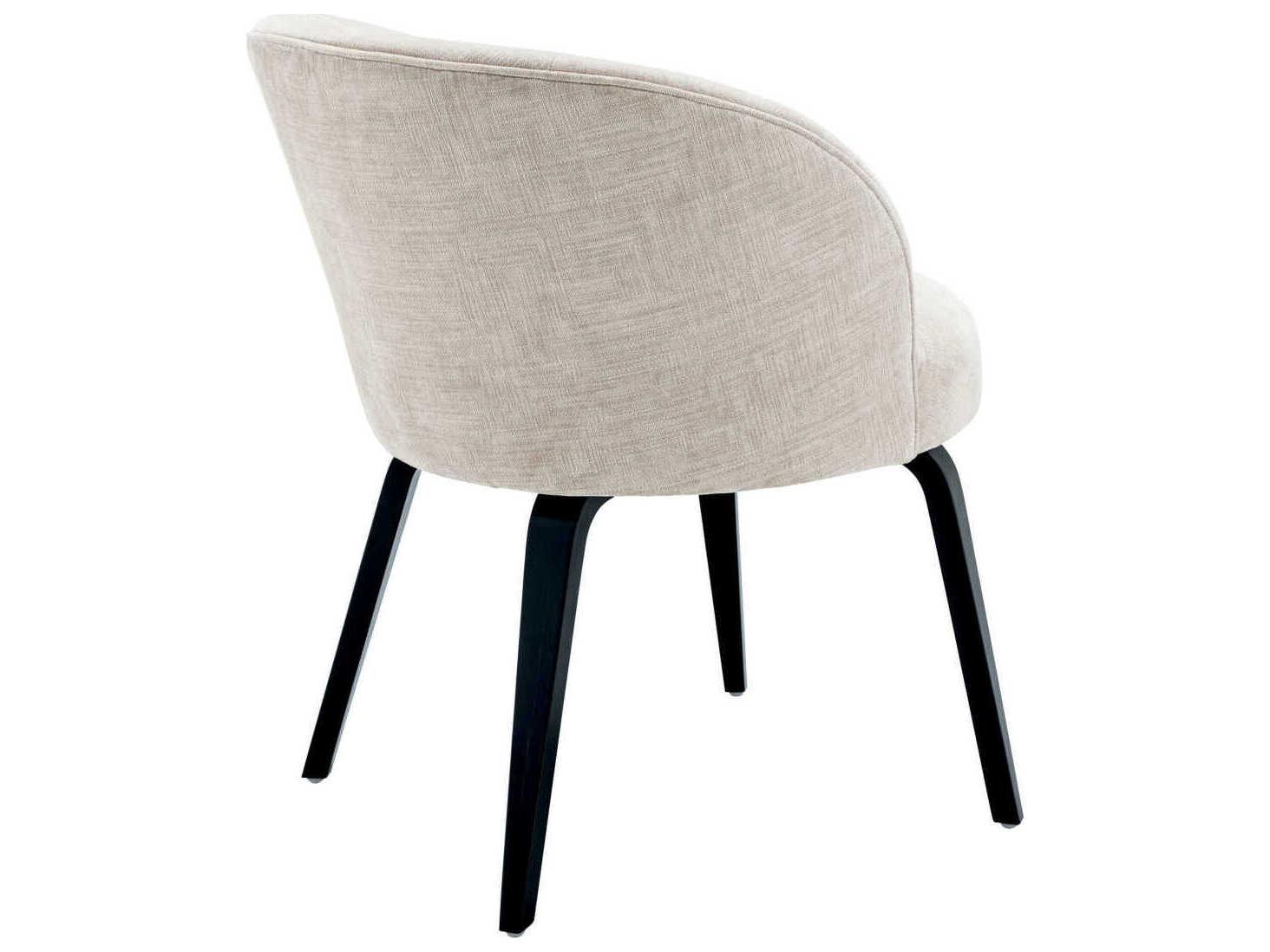 Eichholtz Vichy Beige Upholstered Arm Dining Chair