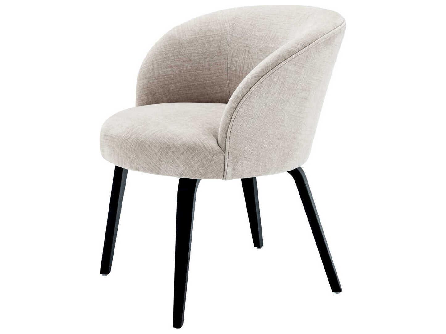 Eichholtz Vichy Beige Upholstered Arm Dining Chair