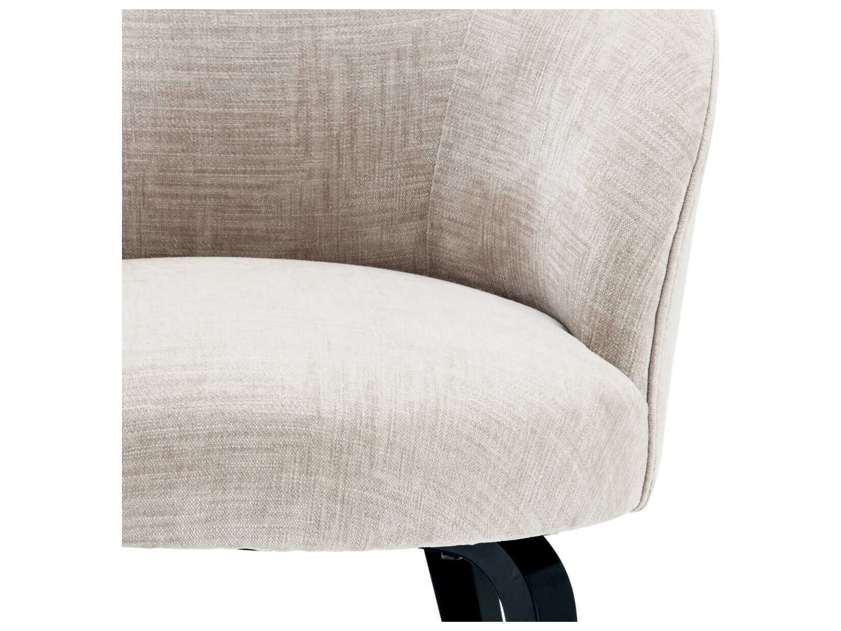 Eichholtz Vichy Beige Upholstered Arm Dining Chair