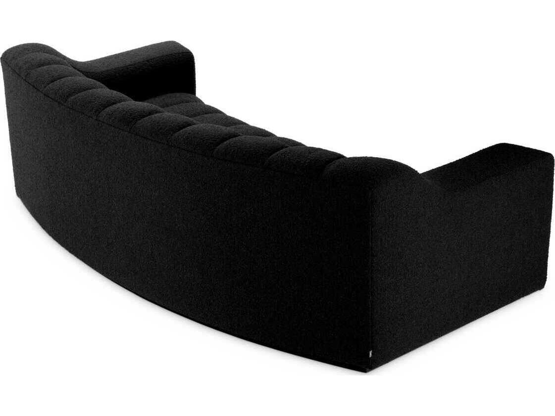 Eichholtz Kelly Boucle Black Base Upholstered Sofa