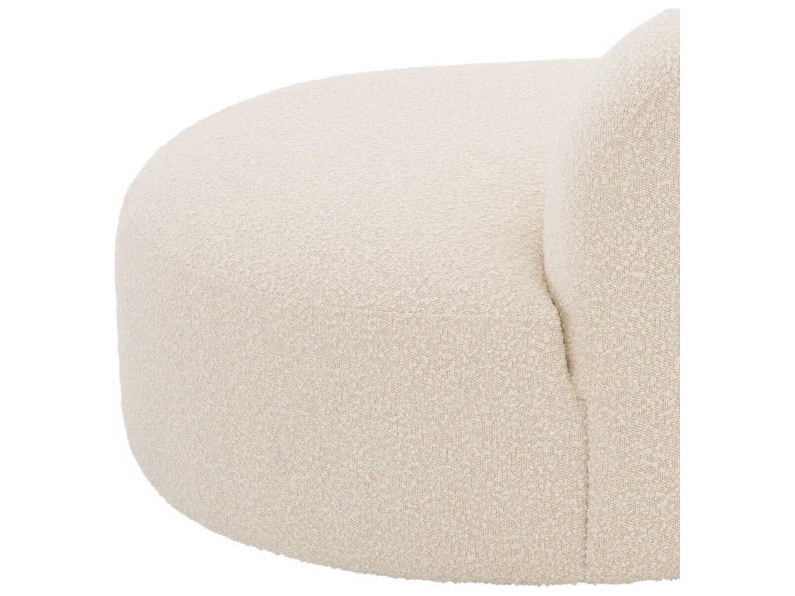 Eichholtz Morten Boucle Cream Black Base Upholstered Sofa