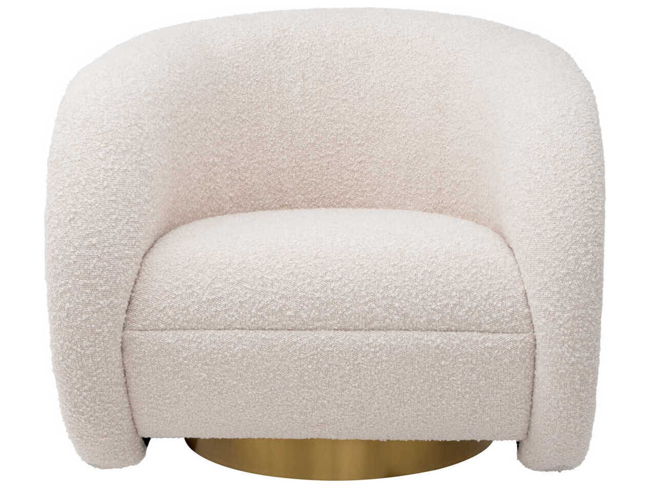 Eichholtz Cristo Swivel Cream Accent Chair