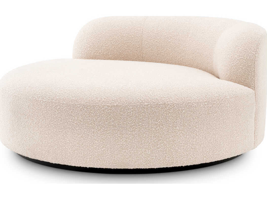 Eichholtz Bjorn Boucle Cream Black Base Upholstered Sofa