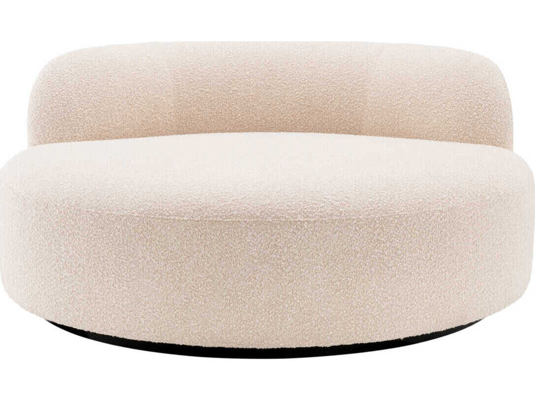 Eichholtz Bjorn Boucle Cream Black Base Upholstered Sofa
