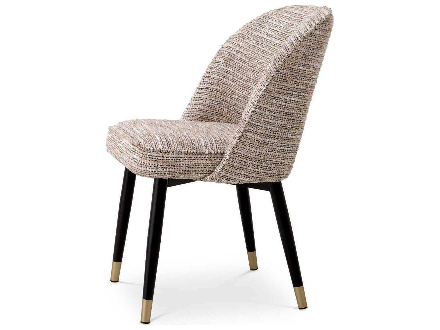 Eichholtz Cliff Beige Upholstered Armless Dining Chair Set of 2