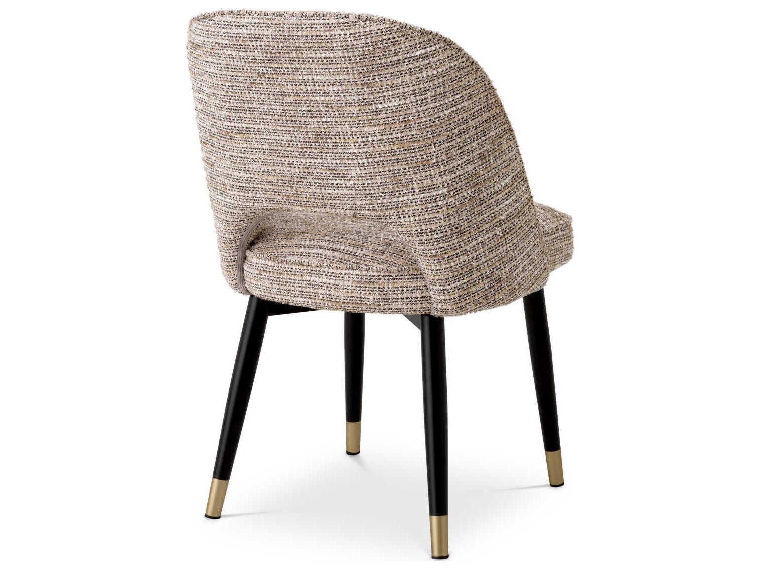 Eichholtz Cliff Beige Upholstered Armless Dining Chair Set of 2