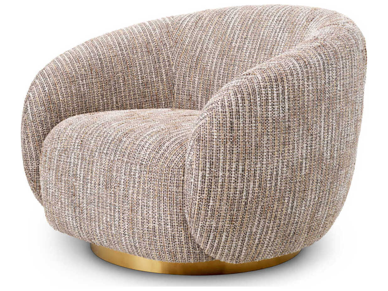 Eichholtz Brice Swivel Beige Accent Chair