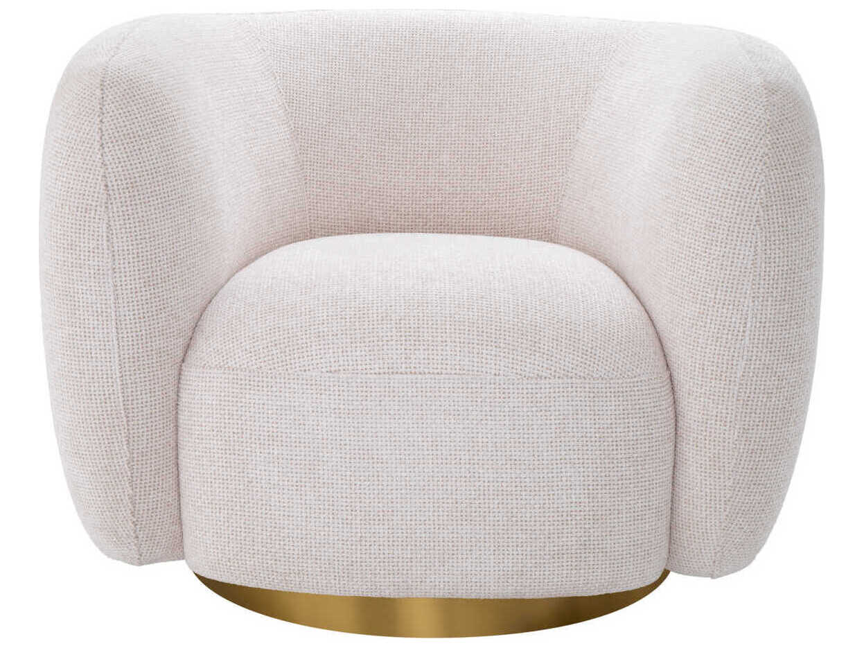 Eichholtz Roxy Swivel White Accent Chair