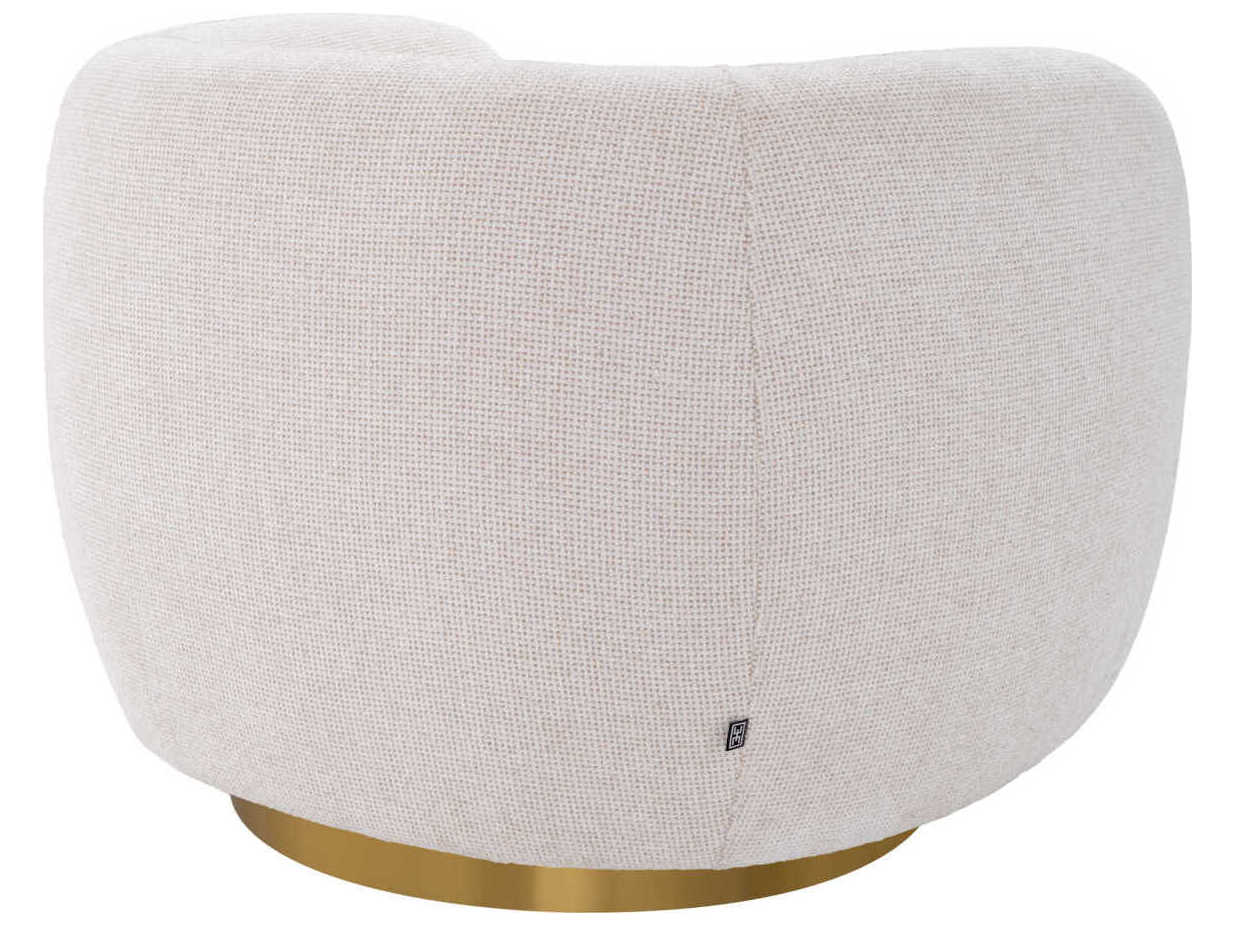Eichholtz Roxy Swivel White Accent Chair