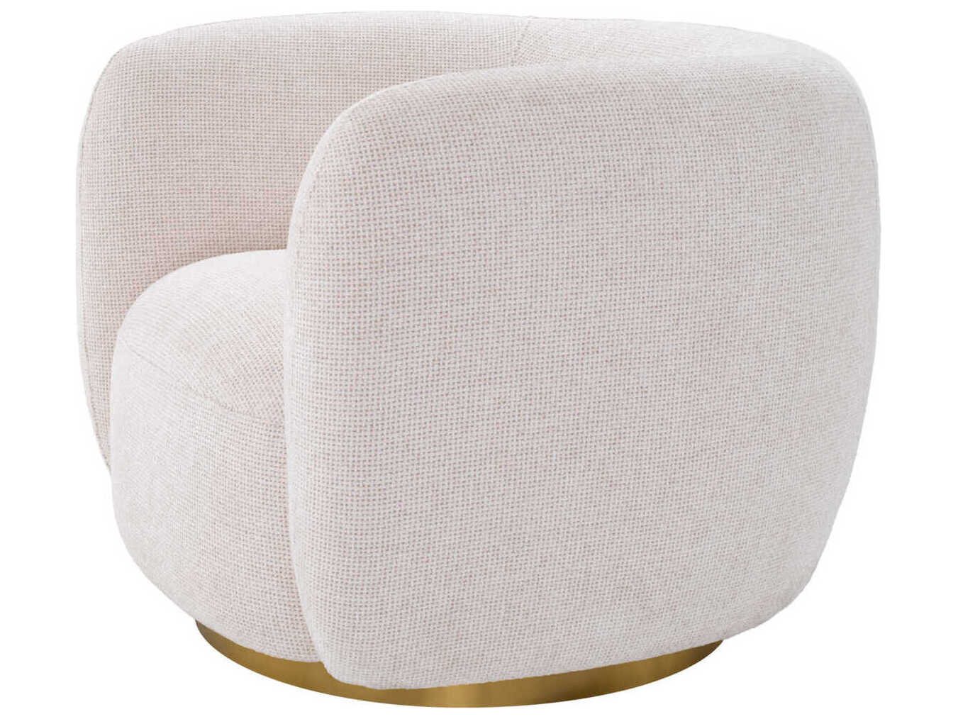 Eichholtz Roxy Swivel White Accent Chair