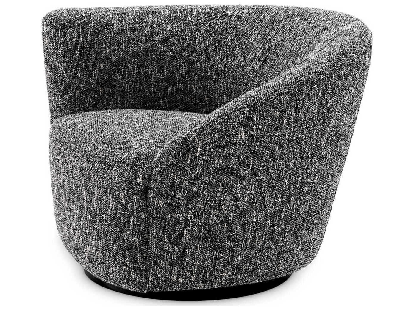 Eichholtz Colin Swivel Black Accent Chair