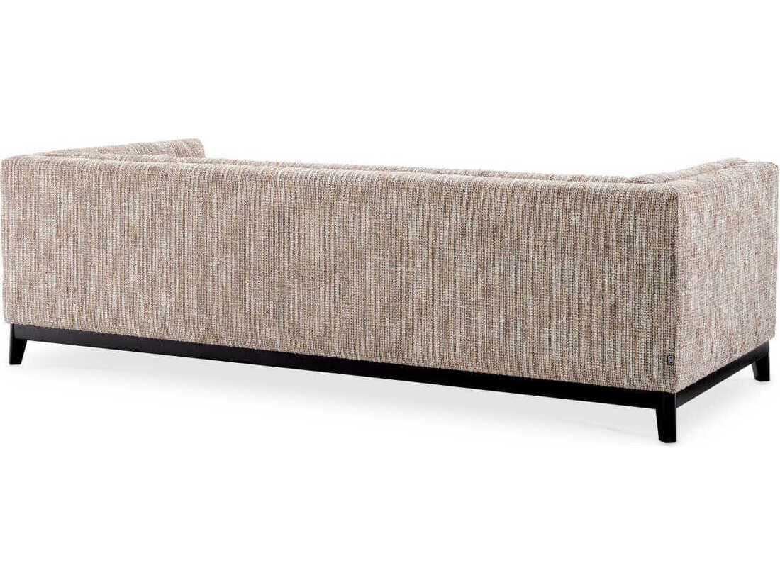Eichholtz Ditmar Mademoiselle Beige Black Base Upholstered Sofa