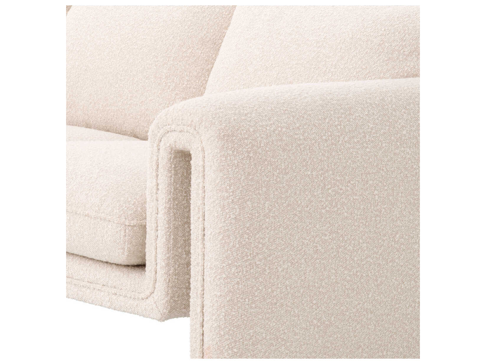 Eichholtz Tondo Boucle Cream Upholstered Sofa