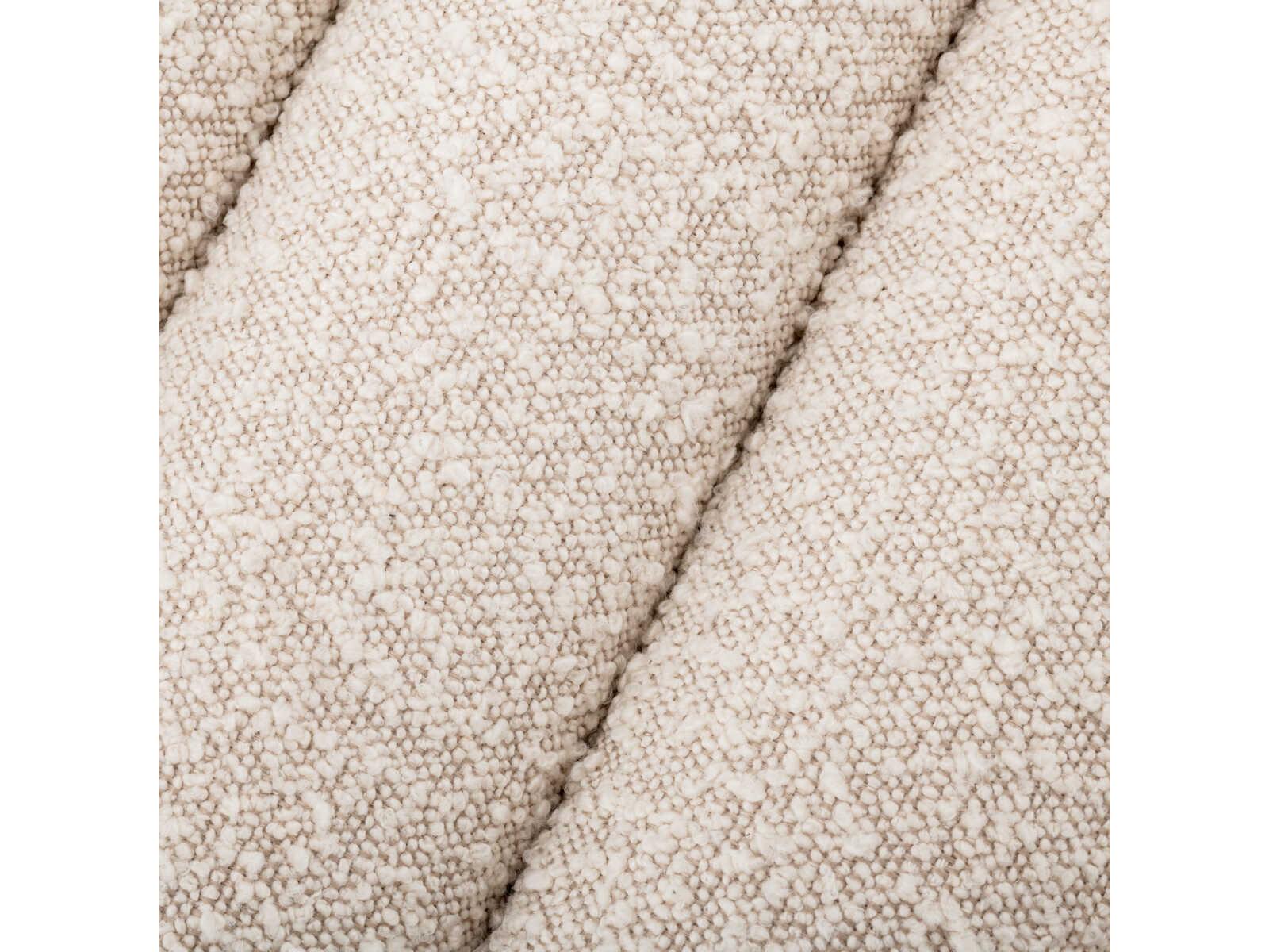 Eichholtz Bente Boucle Cream Upholstered Accent Stool