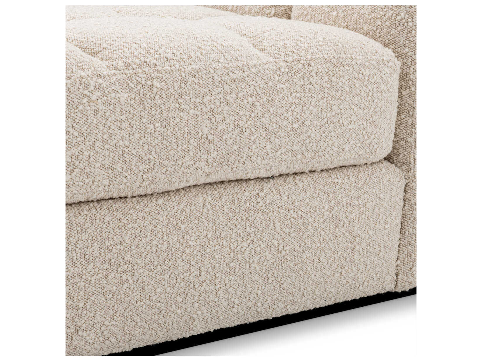 Eichholtz Dean Boucle Cream Black Base Upholstered Modular