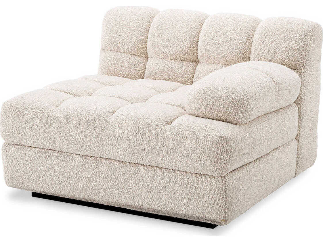Eichholtz Dean Boucle Cream Black Base Upholstered Modular