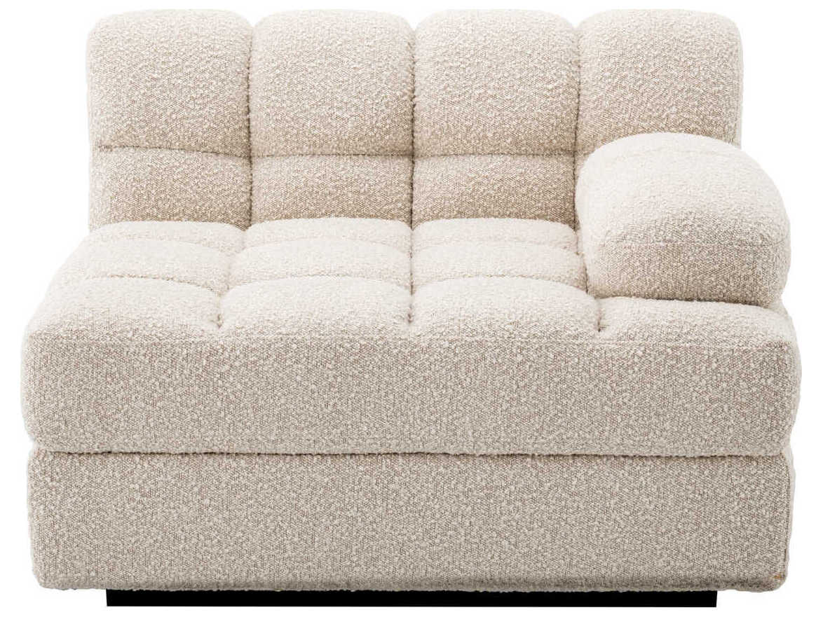 Eichholtz Dean Boucle Cream Black Base Upholstered Modular