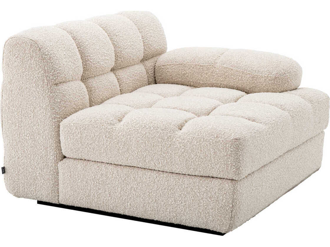 Eichholtz Dean Boucle Cream Black Base Upholstered Modular