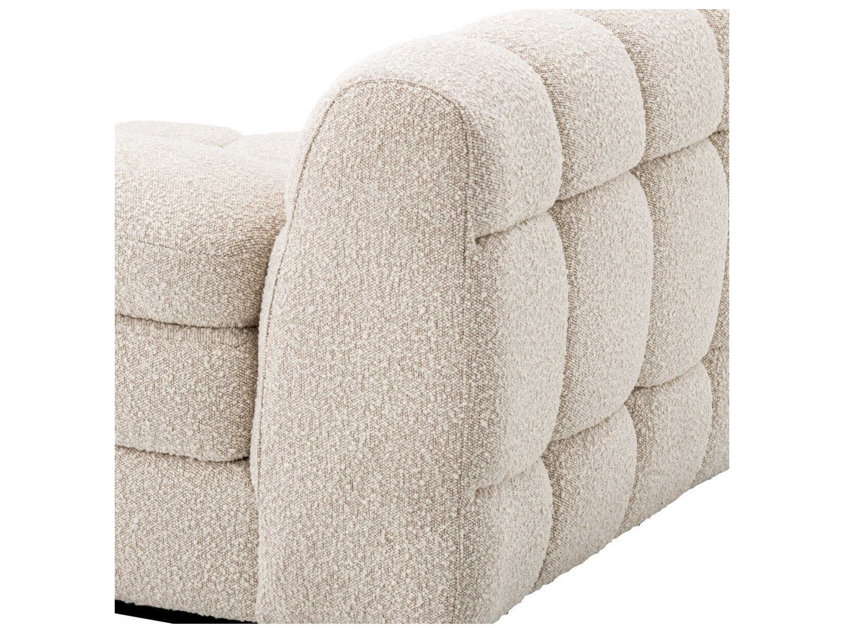 Eichholtz Dean Boucle Cream Black Base Upholstered Modular