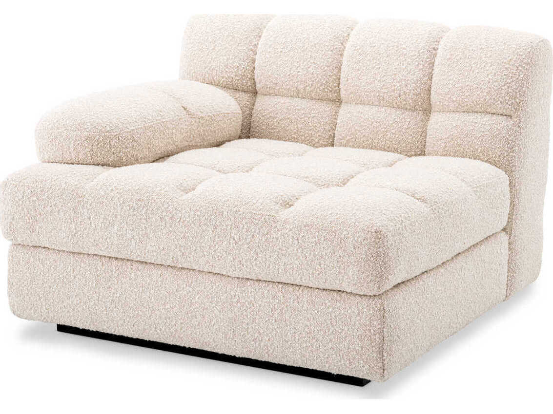 Eichholtz Dean Boucle Cream Black Base Upholstered Modular
