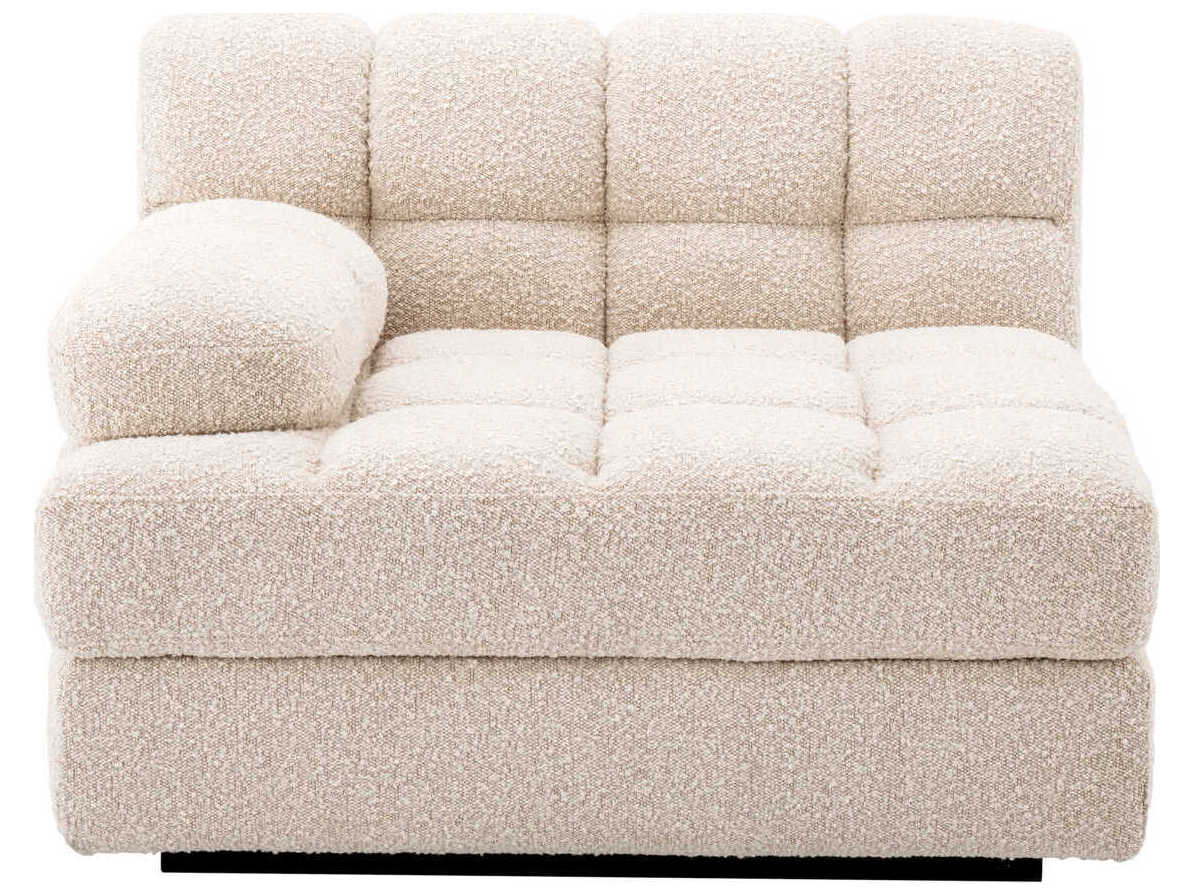 Eichholtz Dean Boucle Cream Black Base Upholstered Modular