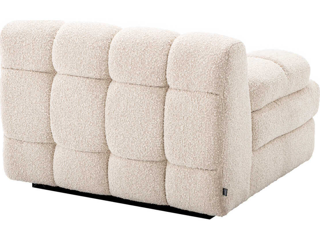 Eichholtz Dean Boucle Cream Black Base Upholstered Modular