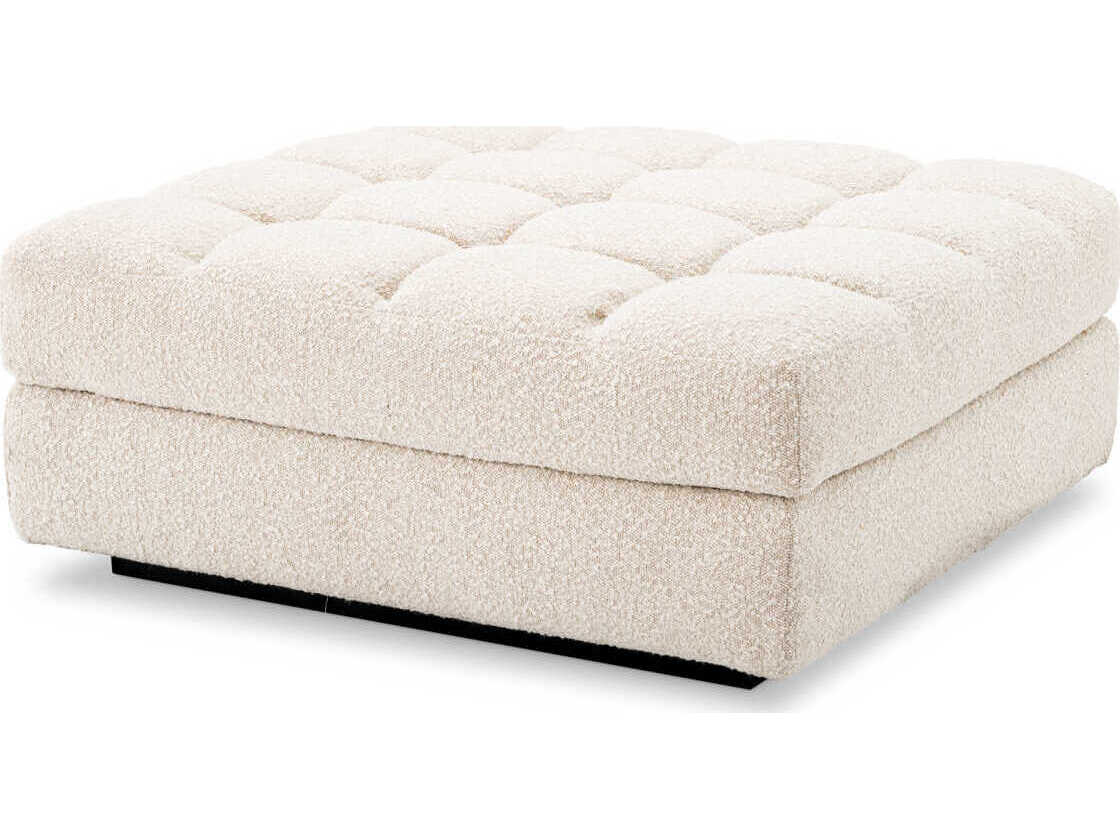 Eichholtz Dean Boucle Cream Black Base Upholstered Modular