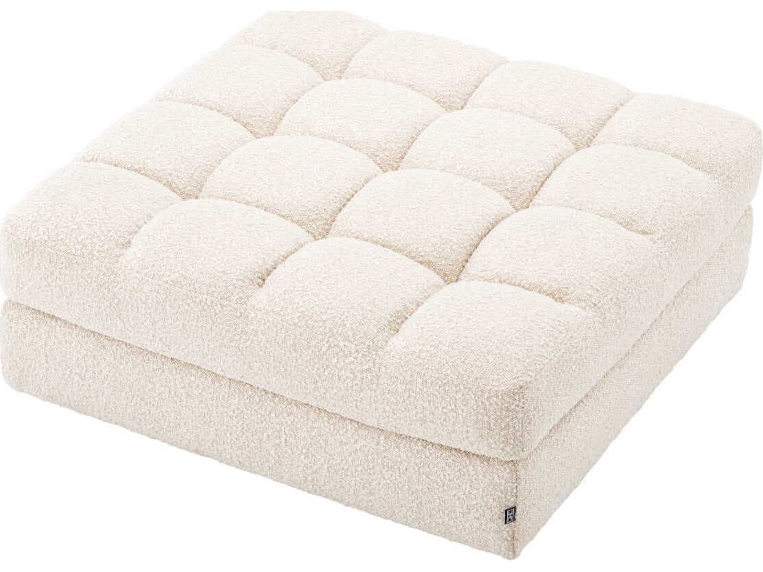 Eichholtz Dean Boucle Cream Black Base Upholstered Modular