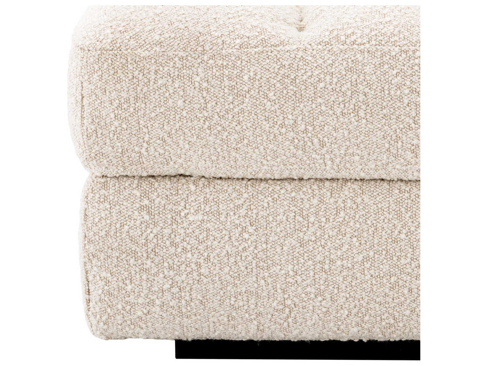 Eichholtz Dean Boucle Cream Black Base Upholstered Modular