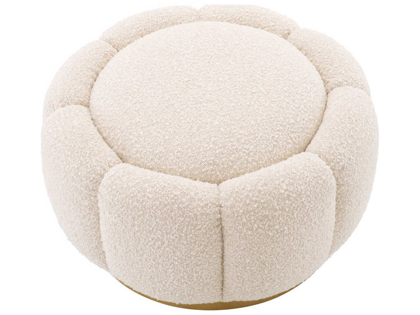 Eichholtz Inger Cream Upholstered Ottoman