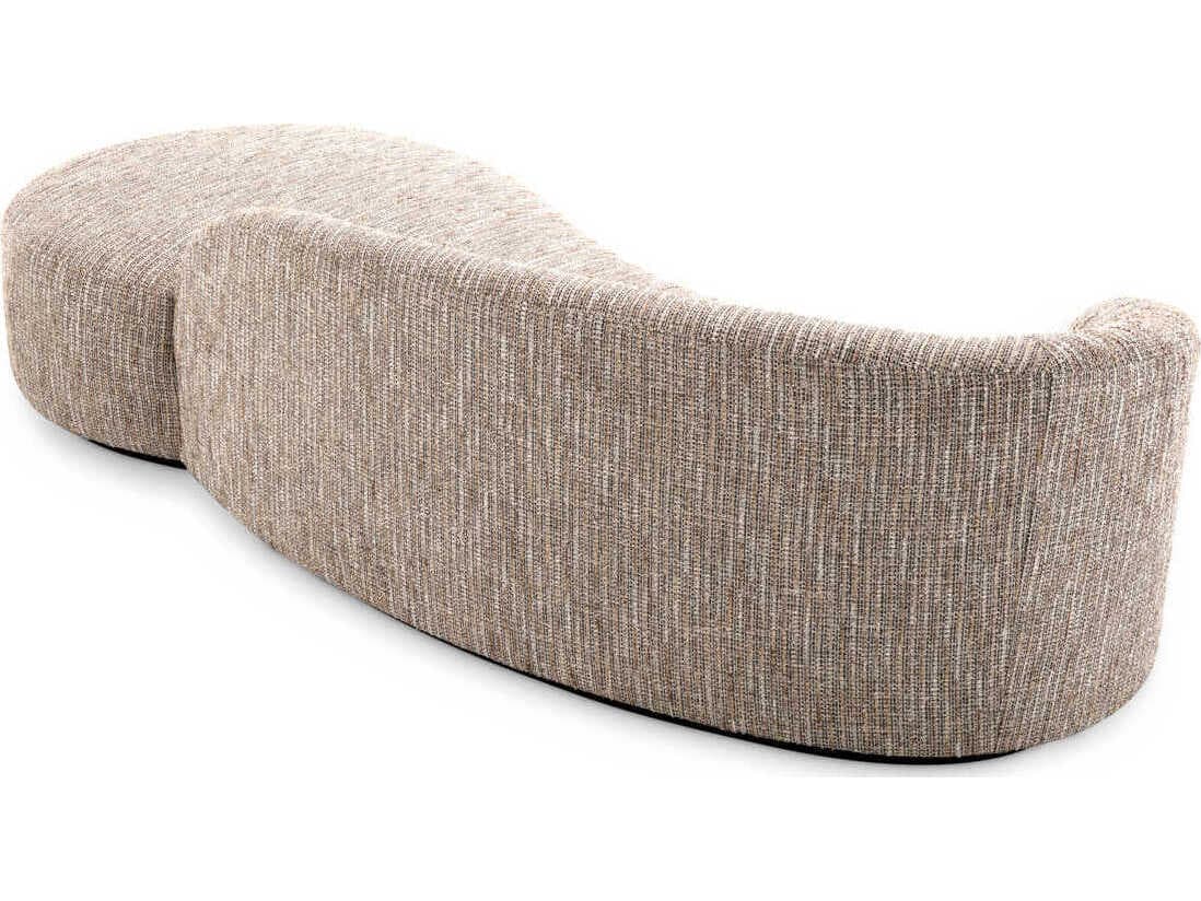 Eichholtz Bernd Mademoiselle Beige Black Base Upholstered Sofa
