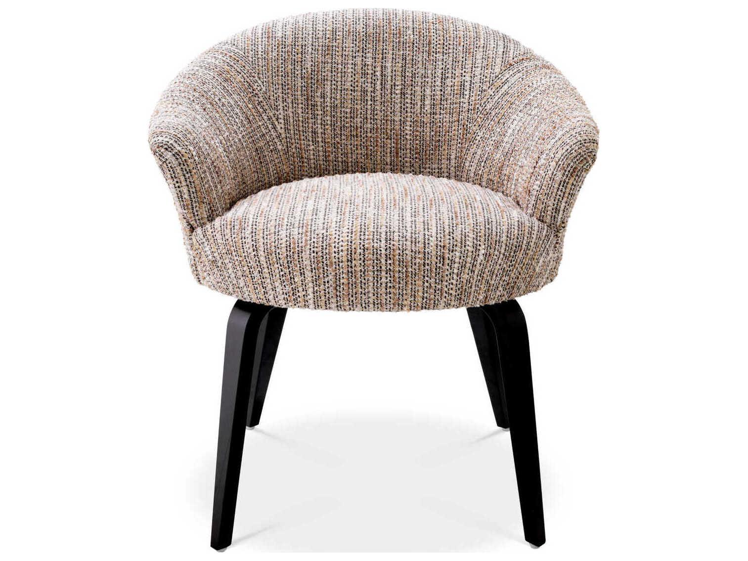 Eichholtz Moretti Beige Upholstered Arm Dining Chair