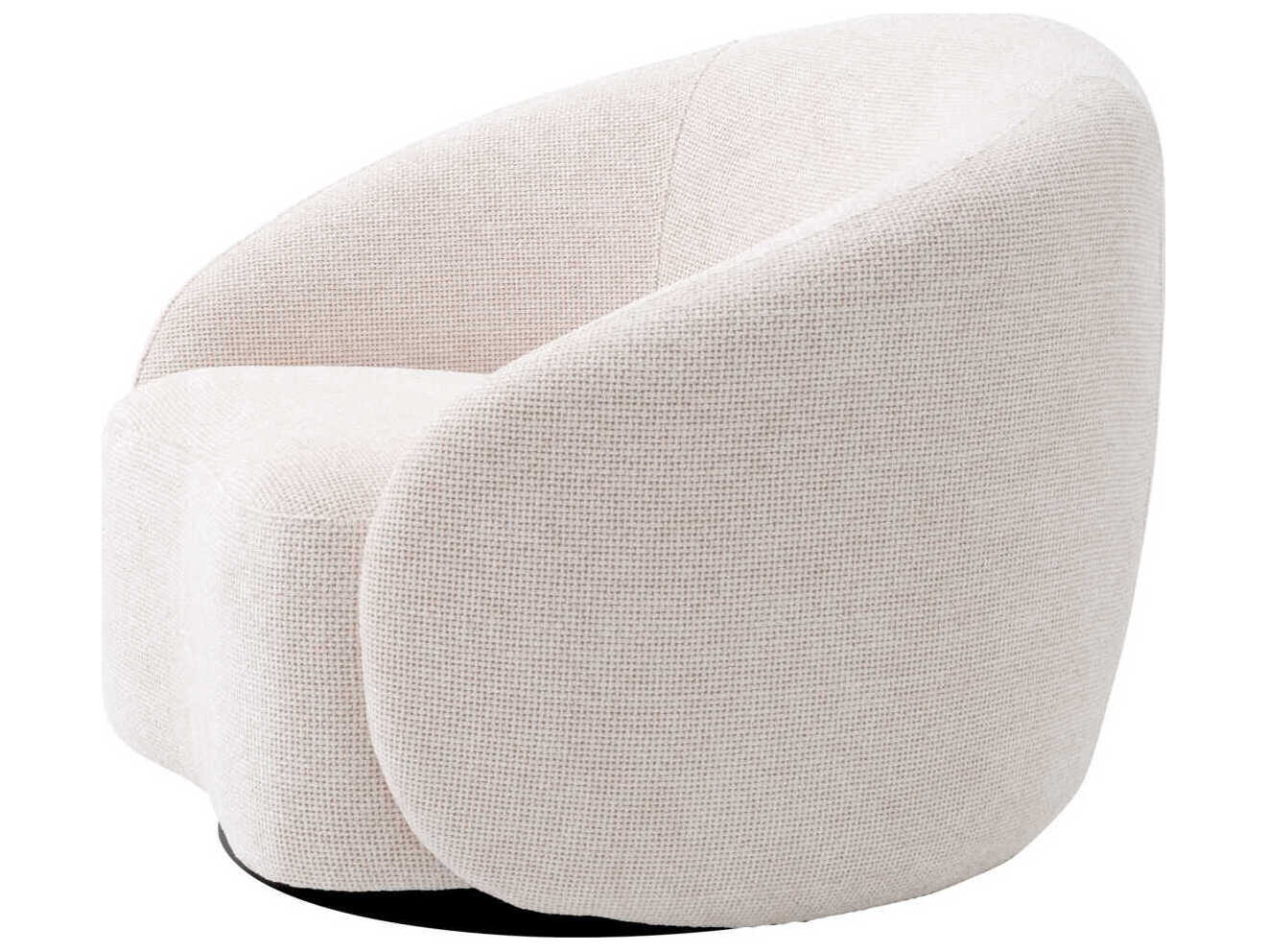 Eichholtz Amore Swivel White Accent Chair