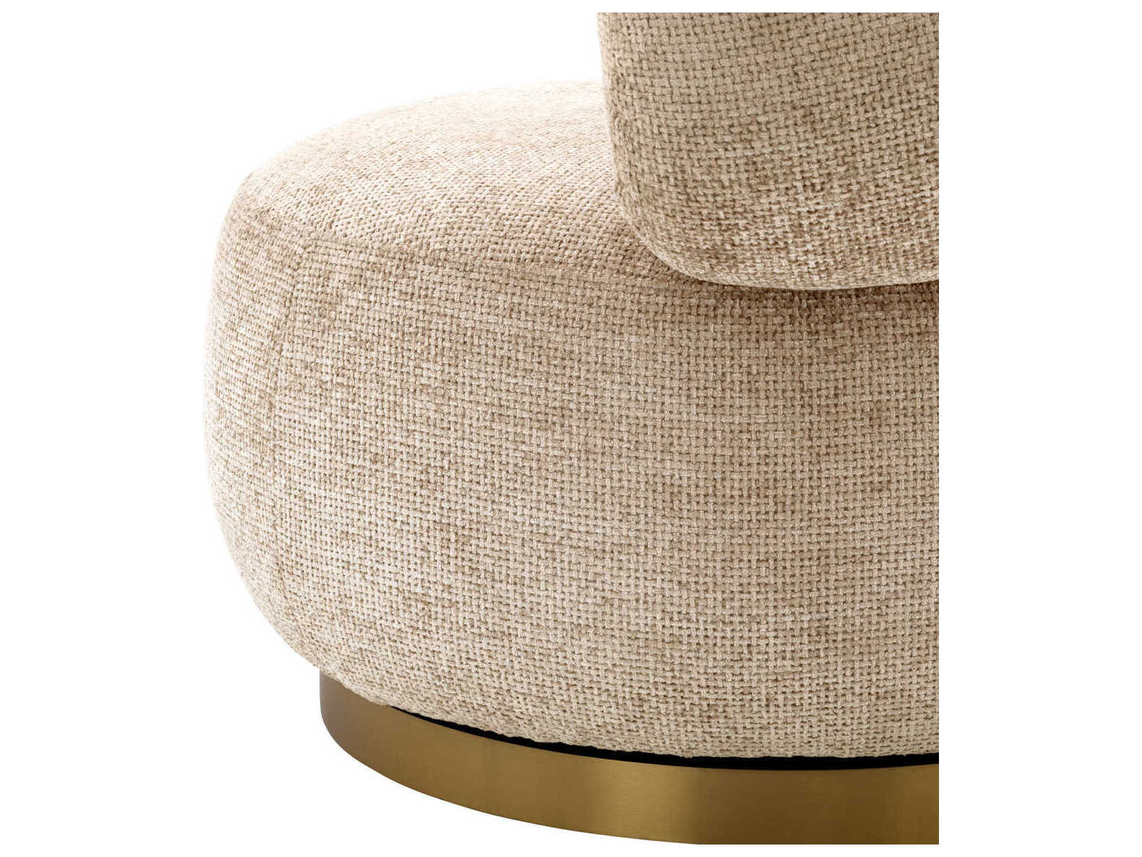 Eichholtz Phedra Swivel Beige Accent Chair