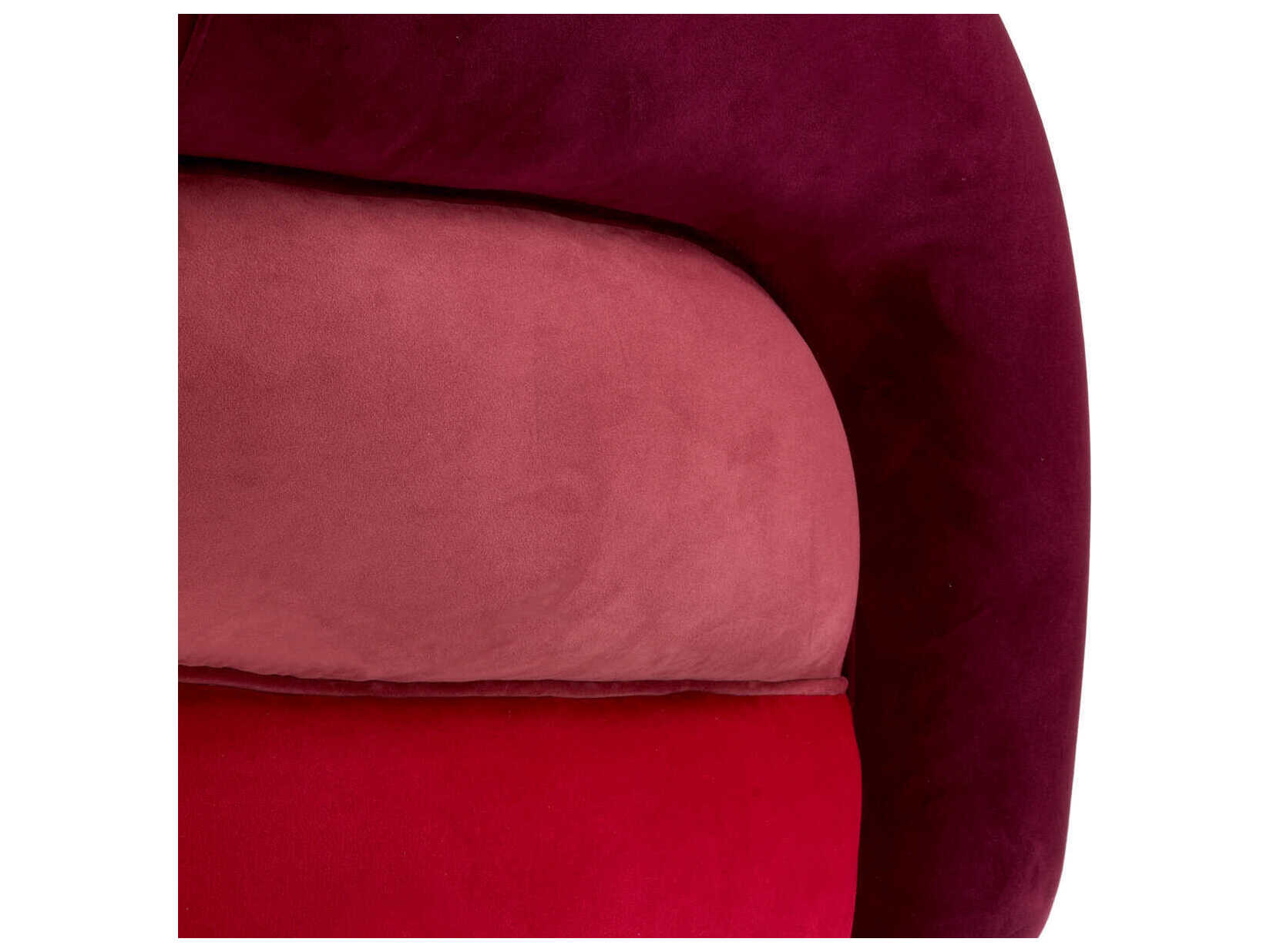 Eichholtz Novelle Swivel Burgundy Velvet Accent Chair