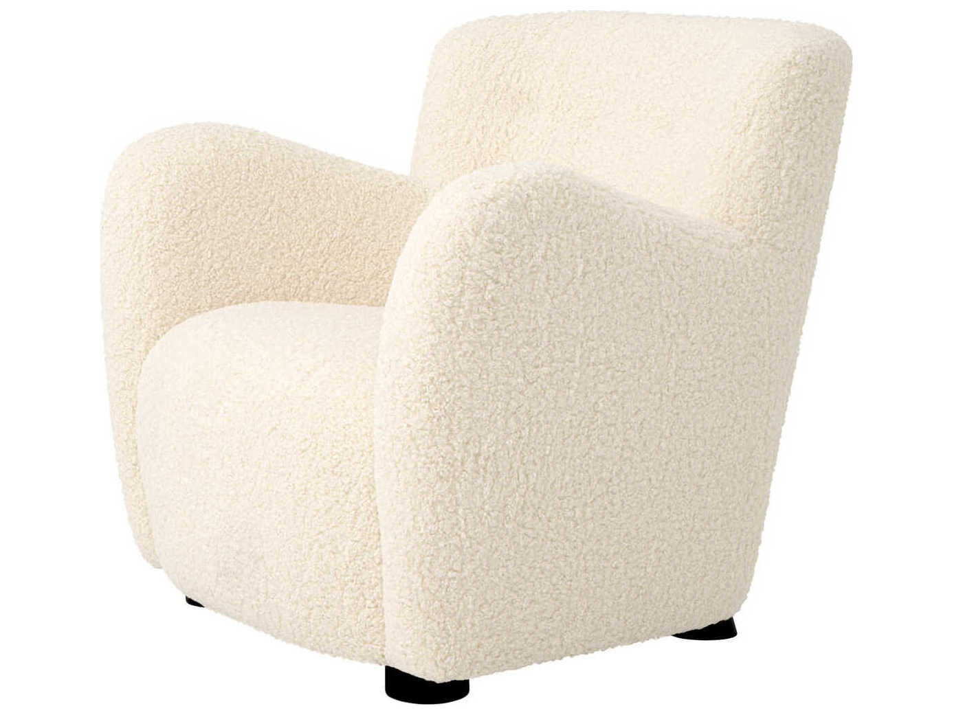Eichholtz Bixby Cream Faux Leather Accent Chair
