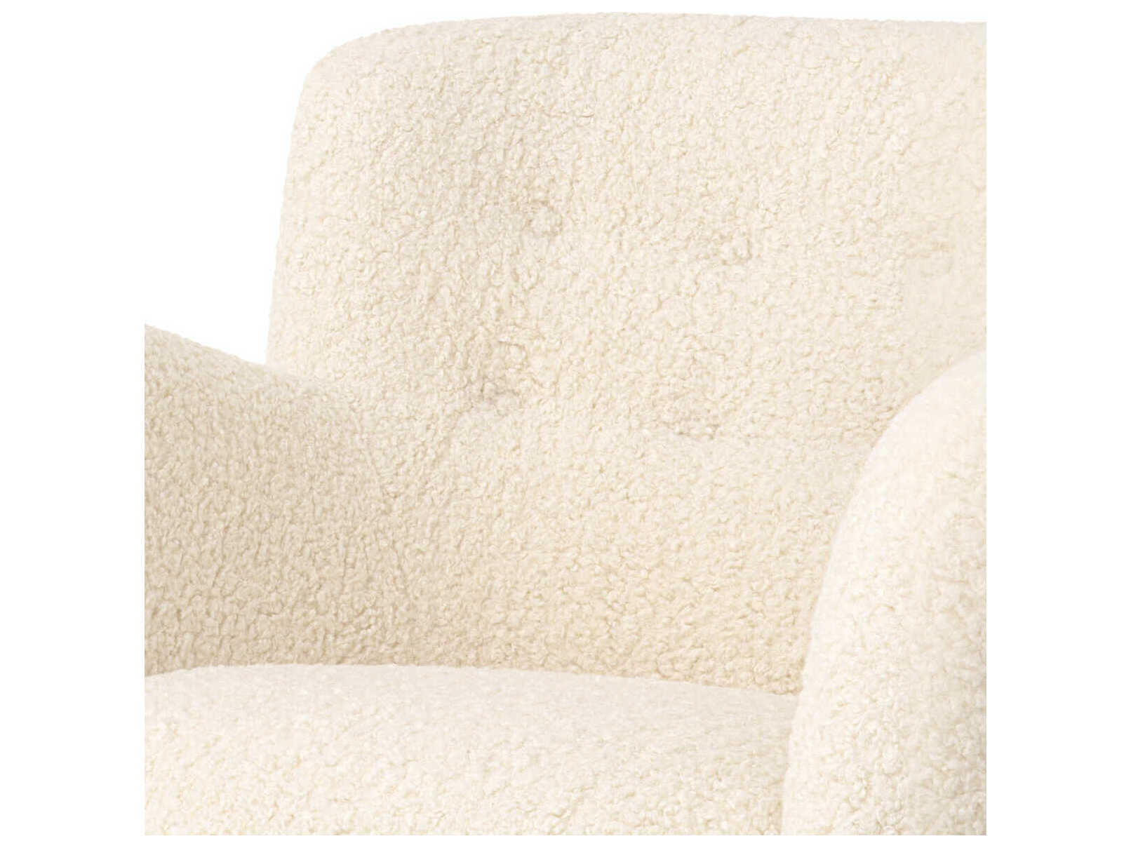 Eichholtz Bixby Cream Faux Leather Accent Chair