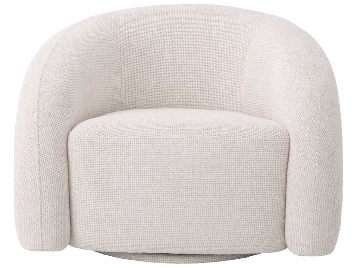 Eichholtz Novelle Swivel White Accent Chair