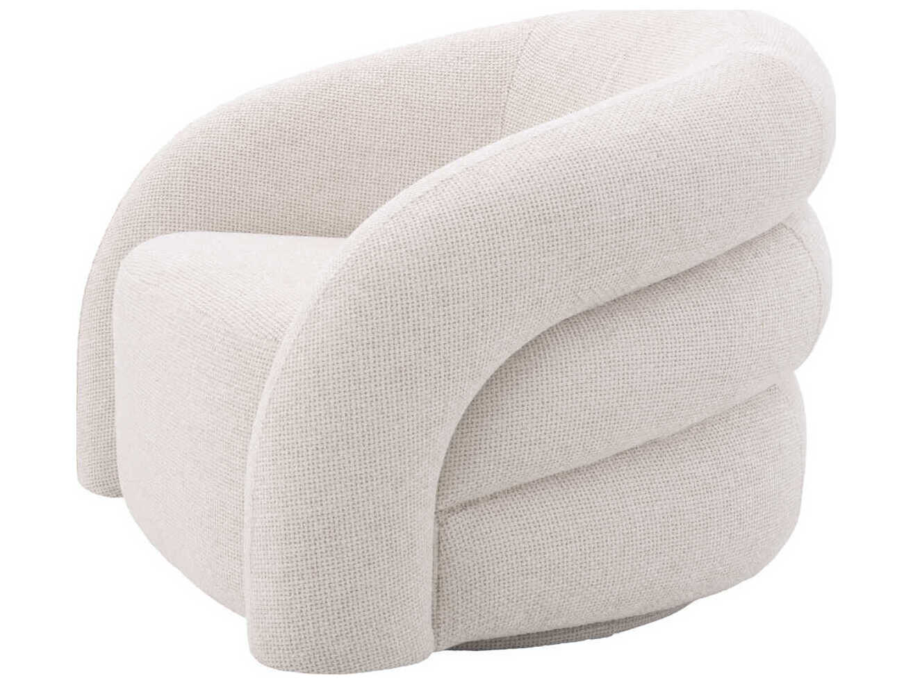 Eichholtz Novelle Swivel White Accent Chair